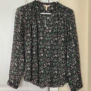 Rebecca Taylor Floral Silk Blouse